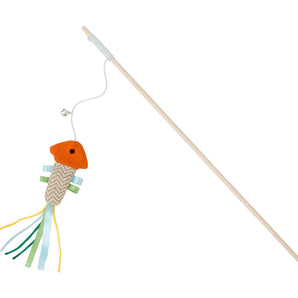 Bud'z cat toy. Fishing rod with fish.