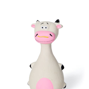 Bud'z latex dog toy. COW SQUEAKER 5.5"