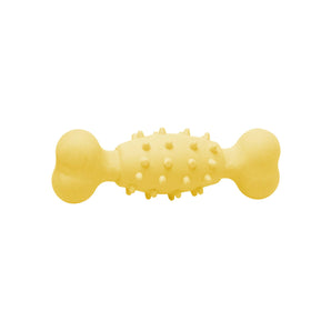 Toy for dogs. Bud'z 4.5" Yellow Rubber Foam Bone.