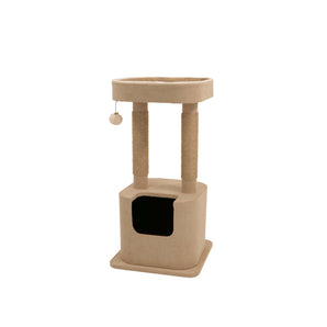 Cat tree with Soho condo from Bud'z. Little. 40x40x80cm. Choice of colors.