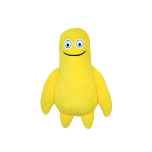 Plush dog toy. Yellow "Bob" monster from Bud'z.