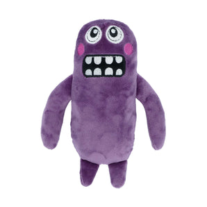 Plush dog toy. Bud'z's purple "Big Head" monster.