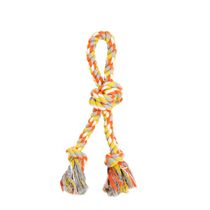Toy for dogs. 11.5'' double rope with loop and slip knot from Bud'z. Choice of colors.