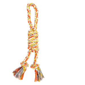 Toy for dogs. 13.5'' double rope with loop and slip knot from Bud'z. Choice of colors.