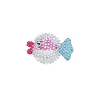 Toy for dogs. Bud'z fish-in-a-ball toy. Choice of colors.
