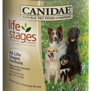 Gourmet canned meal for Canidae dogs. Choice of flavors. 369g