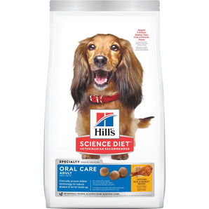 Science Diet adult dry dog ​​food. Dental care plan. Choice of formats. 