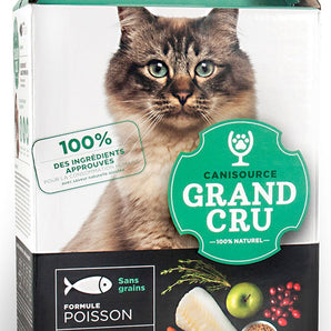 Canisource Grand Cru gourmet dehydrated cat food. Fish meal. Format choice.