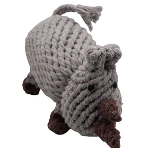 Define Planet Marshal the rhino ''Cotonpals" natural cotton dog toy.