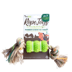 Toy for dogs. Hemp rope and rubber from Define Planet. Choice of sizes.
