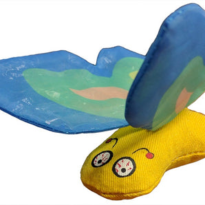 Toy for cats. Butterfly with catnip from Ducky World. Choice of colors.