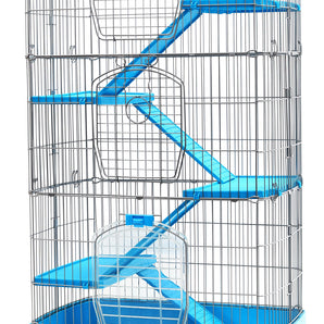 Cage DaYang Dahlia sur roulettes, 4 étages, pour furets et chinchillas 84x56x157 cm.
