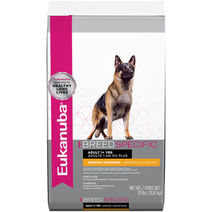 Eukanuba dry food for German Shepherd adult dogs. 13.6kg