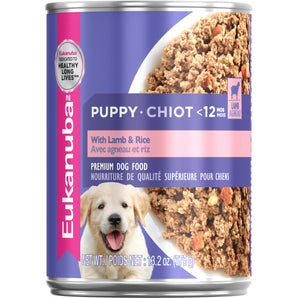 Canned Puppy Food Eukanuba. Lamb meal. 375g