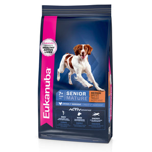 Eukanuba dry food for senior dogs. Chicken meal. 13.6kg