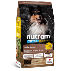 Nourriture pour chiens T23 Nutram Total sans grains. Poulet et dinde. Choix de format.