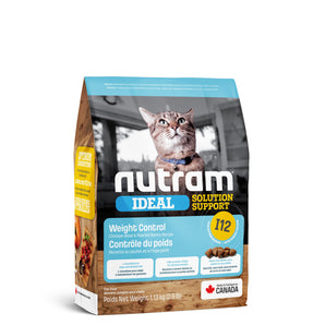 Nutram I12 Ideal Solution Support cat food. Chicken and barley. Format choice.