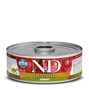 Farmina N&amp;D Quinoa canned gourmet cat food. Urinary System Maintenance Formula. Duck meal. 2.8oz