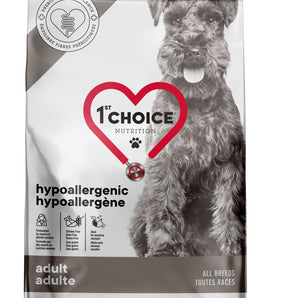 1st Choice Adult Dry Dog Food. Grain-free hypoallergenic formula. Duck recipe. Format choice.