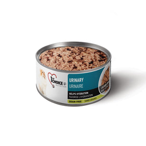 Canned food for adult cats 1st Choice. Urinary health formula. Chicken pot pie recipe. 156g