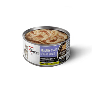 Canned food for kittens 1st Choice. Healthy start formula. Pulled chicken recipe. 85g