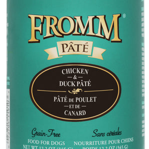 FROMM canned dog food. Chicken and duck pâté. 345g