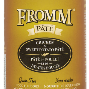 FROMM canned dog food. Chicken and sweet potato pie. 345g