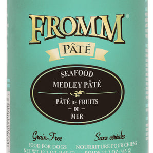FROMM canned dog food. Seafood pâté. 345g