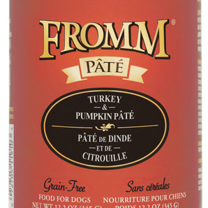 FROMM canned dog food. Turkey and pumpkin pie. 345g