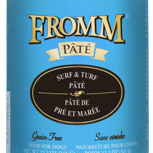FROMM canned dog food. Pre and tide pâté. 345g