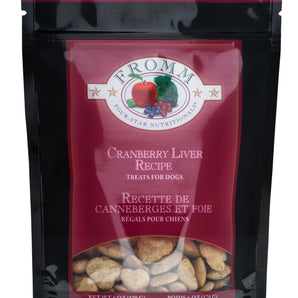 FROMM dog treats. Cranberry and liver recipe. 170g