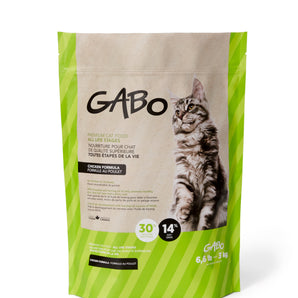 GABO dry food for cats and kittens. Any Stage Of Life. Chicken. Choice of formats.