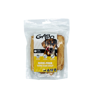 GABO dog treats. Roll without rawhide. Cheese flavor. Choice of sizes.