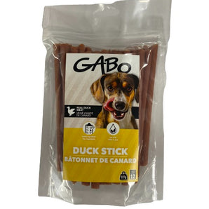 Gâteries pour chiens GABO. Bâtonnets de canard. 227g.