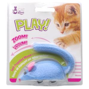 Cat Love Play Zoom Vroom Self-Propelling Mouse.