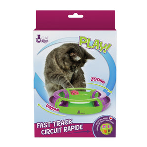 Cat Love Play Zoom Vroom Speed ​​Circuit. Includes catnip ball.