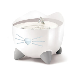Pixi drinking trough for cats. Fountain type with filtration system. 2.5 Liters.<br> <strong>Choice of colors.</strong>