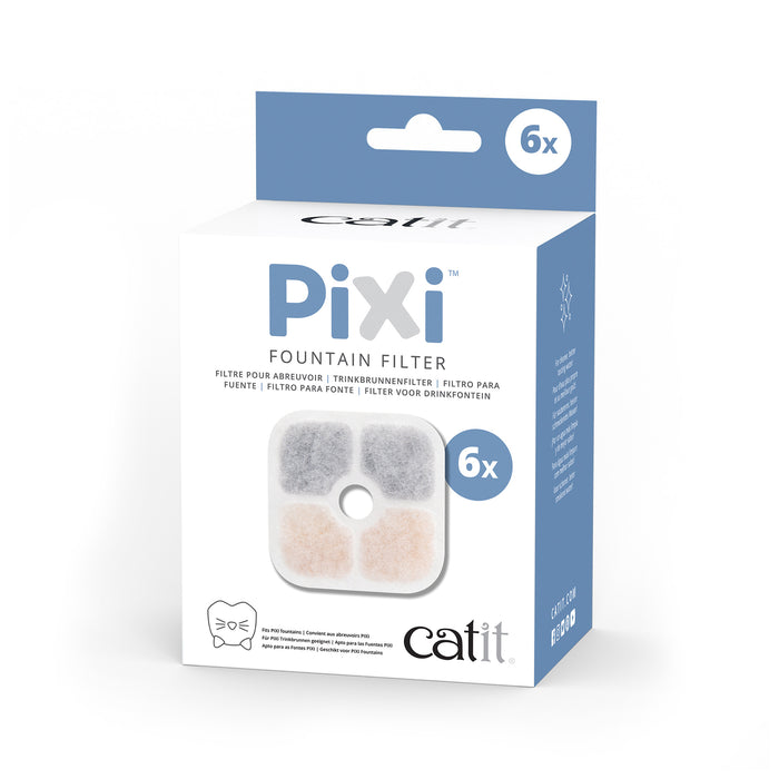 Cartouches filtrantes Catit PIXI, paquet de 3 ou de 6 filtres.