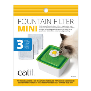 Catit 2.0 mini waterer filters with flower. Pack of 3