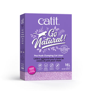Catit Go Natural Pea Pod and Lavender Clumping Litter. 14 Liters. A transport surcharge is included in the price.