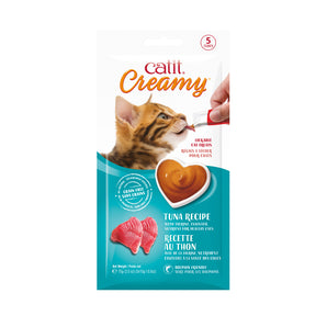 Régals crémeux Catit Creamy à lécher, Thon. Tubes de 15 g. Choix de quantités.