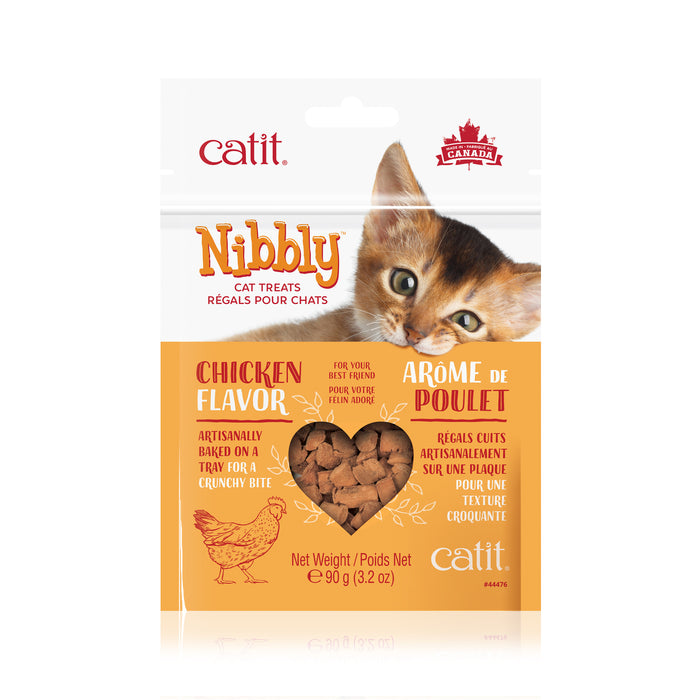 Régals Nibbly Catit pour chats, Poulet, 90 g
