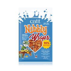 Catit Nibbly Wraps, Chicken &amp; Fish, 30g