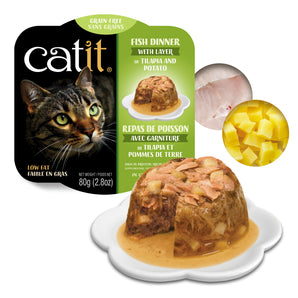 Catit fish meal with tilapia and potatoes. 80g