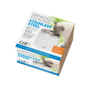Catit Fresh &amp; Clear Waterer with stainless steel top. 2 Liters