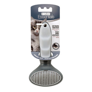 Le Salon Essentials Self-Cleaning Detangling Brush for Cats.