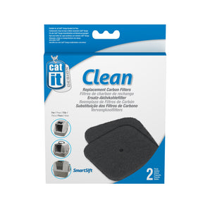 Replacement carbon filters for Catit covered litter boxes. Pack of 2