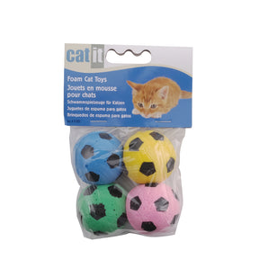 Catit Foamies Sponge Soccer Balls.