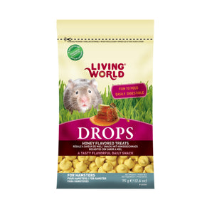 Living World Drops Treats for Hamsters, 75g. Honey flavor.