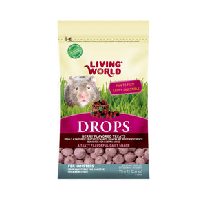 Régals Drops Living World pour hamsters, saveur de fruits des champs. 75g (2.6oz).